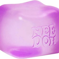 Alternative view of NeeDoh Sensory Toy Nice Cube - Sensory Squeeze Toy with Super Solid Squish - 2.25 Cube - Pink