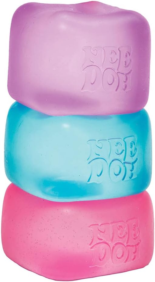NeeDoh Sensory Toy Nice Cube Sensory Toy with a Super Solid Squish - Colors May Vary 3 Pack - Image 5