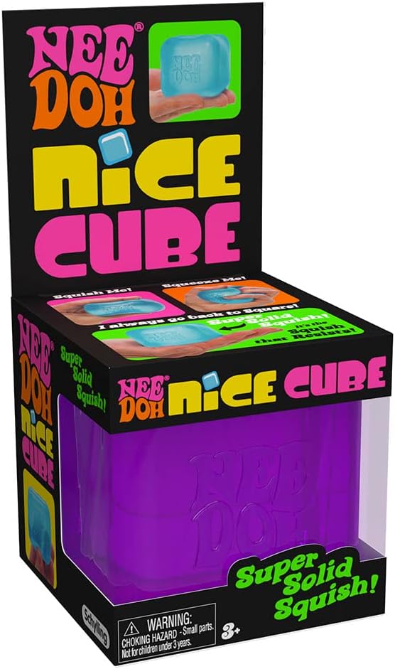 NeeDoh Sensory Toy Nice Cube Sensory Toy with a Super Solid Squish - Colors May Vary 3 Pack - Image 7
