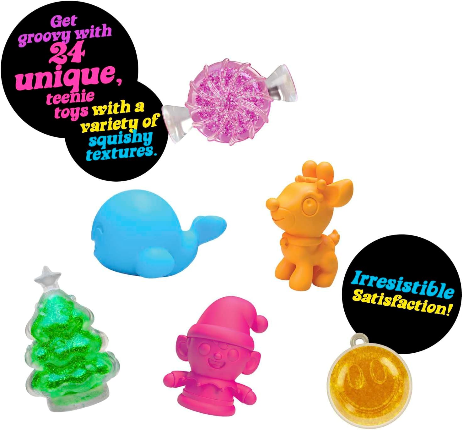 NeeDoh Sensory Toy Advent Calendar - 24 Days of Sensory Surprises - Squishy Toys with Fun Shapes and Textures - Ages 3 and Up - Color May Vary; 24 NeeDoh Toys in One Calendar - Image 4