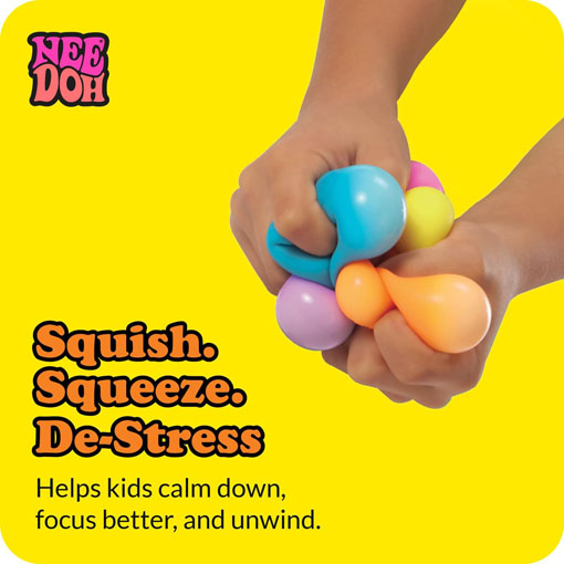 NeeDoh Sensory Toy Rainboh Teenie - Sensory Squeeze Toy - Contains 6 Mini Groovy Globs - Image 4