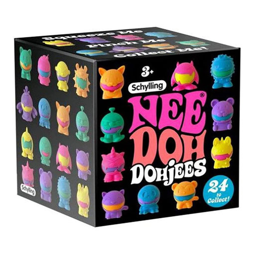 NeeDoh Sensory Toy GrandeNero Squeezy, Stretchy-Dohjees Pop - Swap Teenie Nee Doh on The Inside (One Per Order)-Blind Box