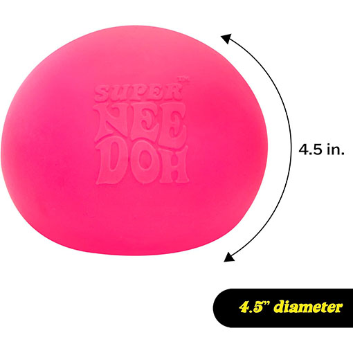 NeeDoh Sensory Toy Original Super Nee Doh Stress Ball Fidget Toy - Huge 4.5" in Diameter - Ages 3+ - Image 3
