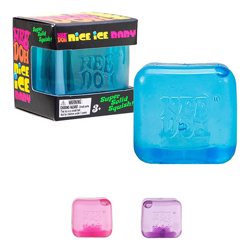 NeeDoh Sensory Toy Nice Cube - Sensory Squeeze Toy with Super Solid Squish - 2.25 Cube