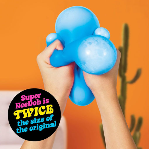 NeeDoh Sensory Toy Original Super Nee Doh Stress Ball Fidget Toy - Huge 4.5" in Diameter - Ages 3+ - Image 5