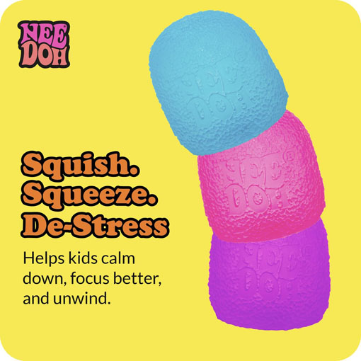 NeeDoh Sensory Toy Gumdrop Textured Sensory Fidget Toy with Super Solid Squish - Image 3