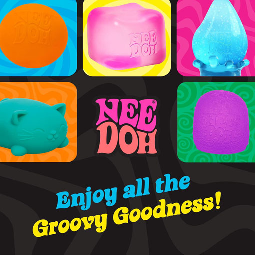 NeeDoh Sensory Toy Original Super Nee Doh Stress Ball Fidget Toy - Huge 4.5" in Diameter - Ages 3+ - Image 6