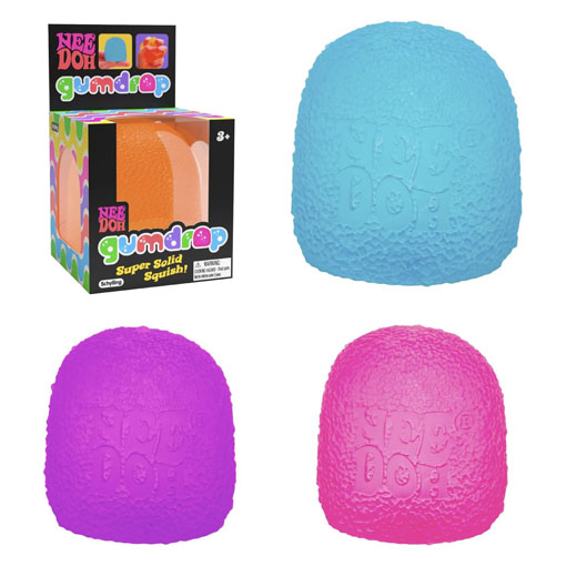 NeeDoh Sensory Toy Gumdrop Textured Sensory Fidget Toy with Super Solid Squish