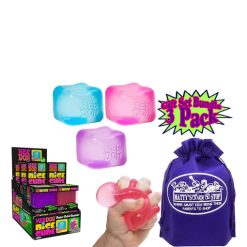 Alternative view of NeeDoh Sensory Toy Complete Gift Set Party Bundle with Storage Bag - 3 Pack (Purple, Pink & Blue)