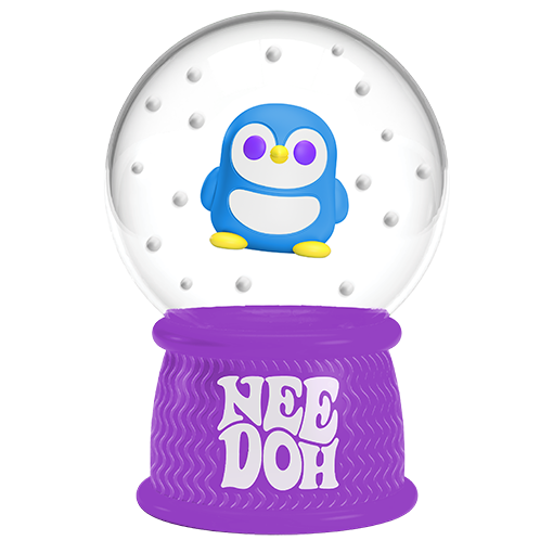 NeeDoh Sensory Toy Squish N Flow Snow Globe - Image 5