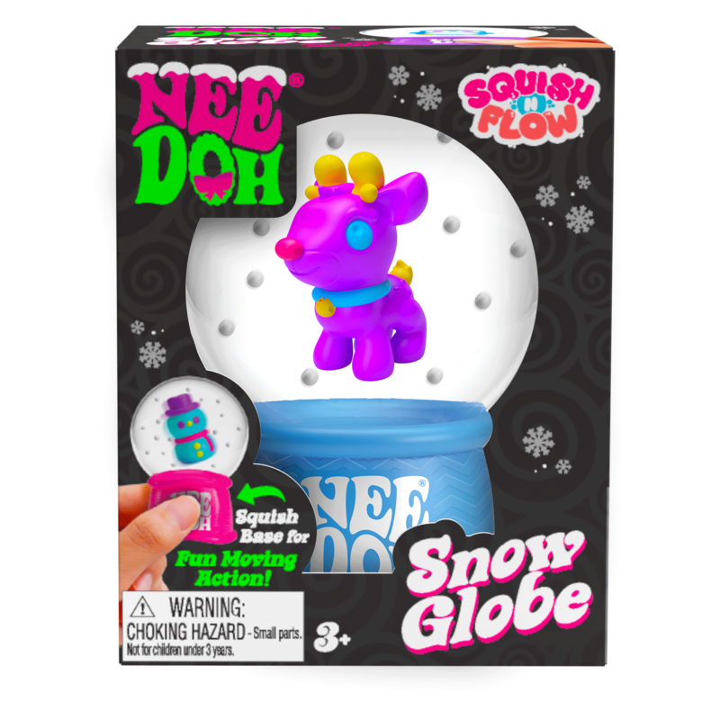 NeeDoh Sensory Toy Squish N Flow Snow Globe